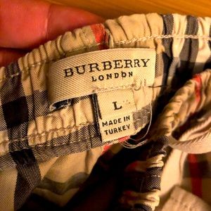 Burberry pajama pants